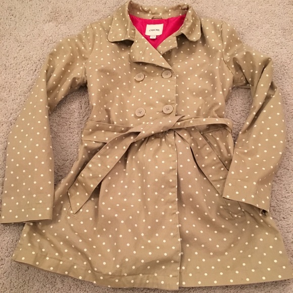 Cherokee Jackets & Blazers - Cherokee polka-dot  tie waist jacket